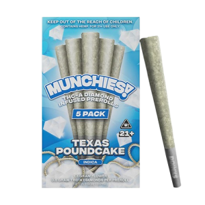 Delta Munchies THCa Prerolls Texas Pound Cake 5-Pack Product Image